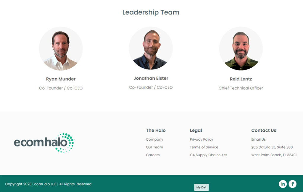 Image from website of Ecomhalo - a company related to Audio America