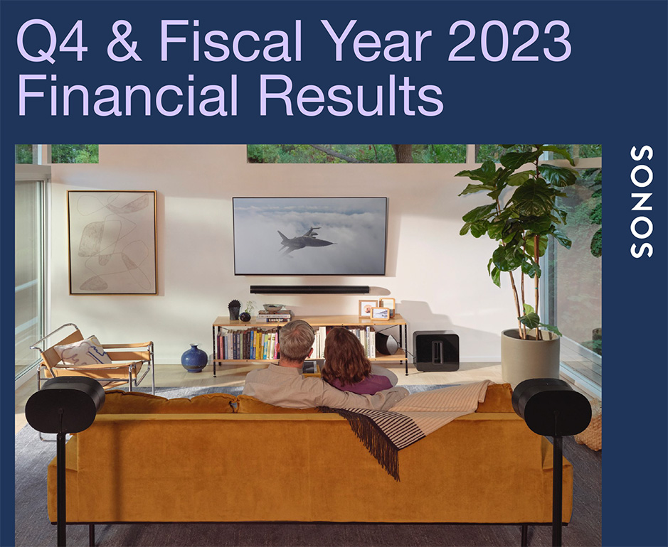 Sonos Q4 and Fiscal 2023 earnings