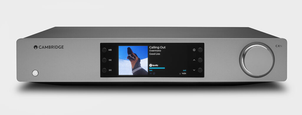 Front panel of Cambridge Audio CXN100 streamer