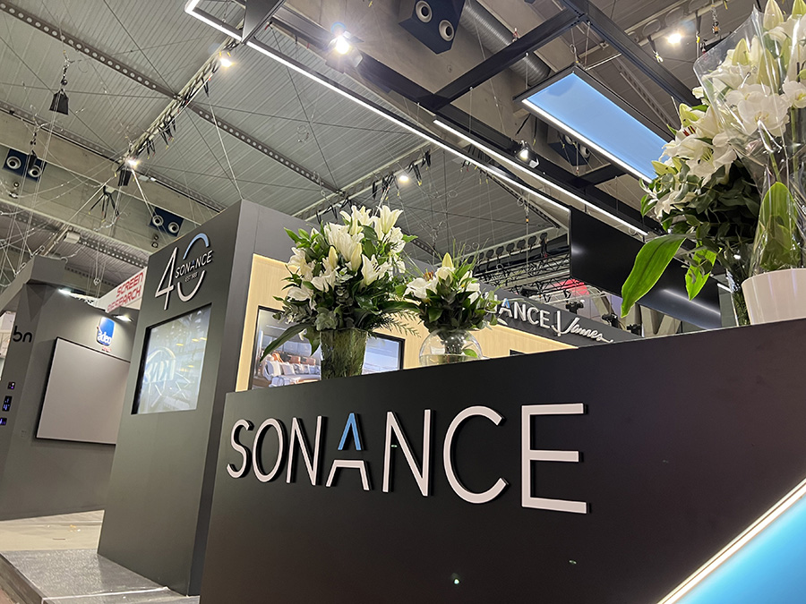 New Sonance stand at ISE 2024