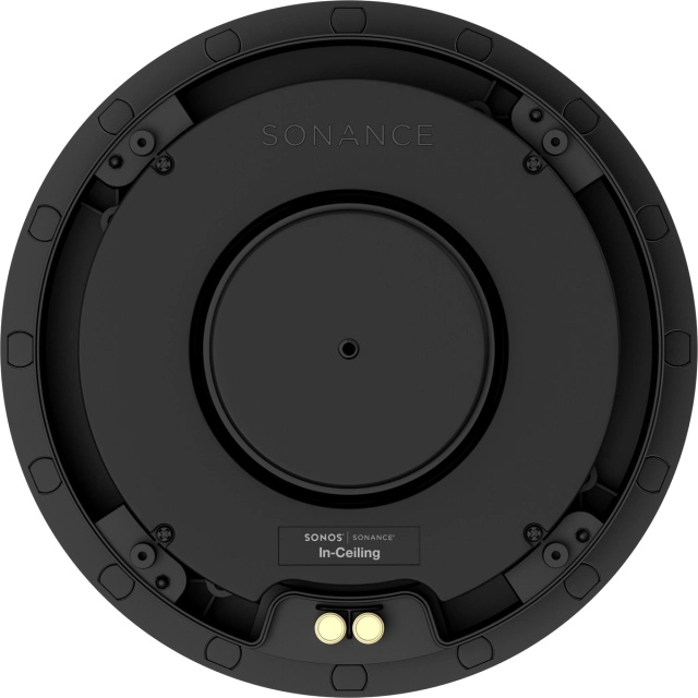 Rear view of Sonos 8" In-ceiling loudspeaker, designed with Sonance