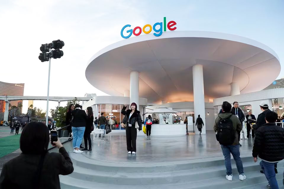 Google's booth at CES 2024 showed no sign of impending layoffs