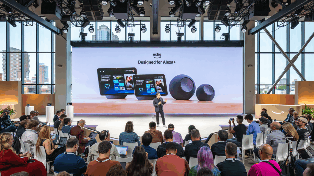 Amazon product launch in New York City on September 30, 2025