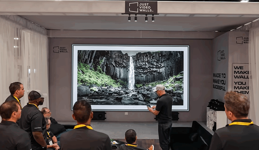 A 217" video wall from Just Video Walls 