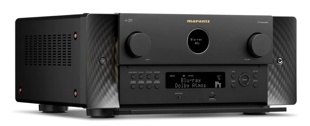 Marantz AV 30 with control panel door open