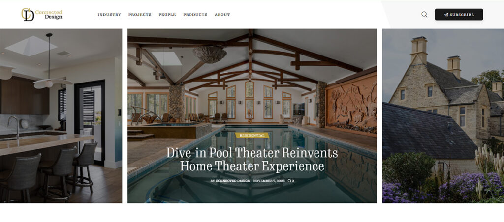The Connected Design website home page