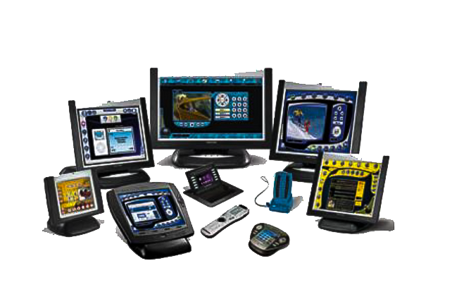 A previous series of Crestron touch screens