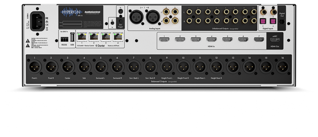 AudioControl Hyperion APR-16 back panel