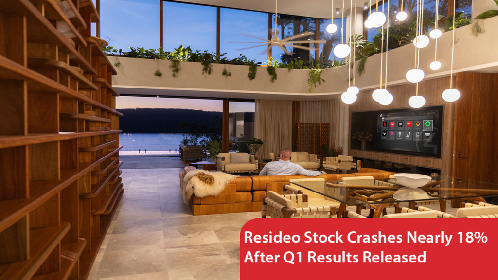 An image from the Resideo Q1 presentation modified