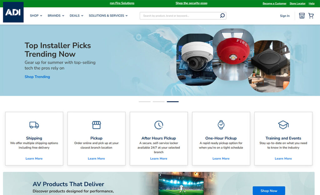ADI website