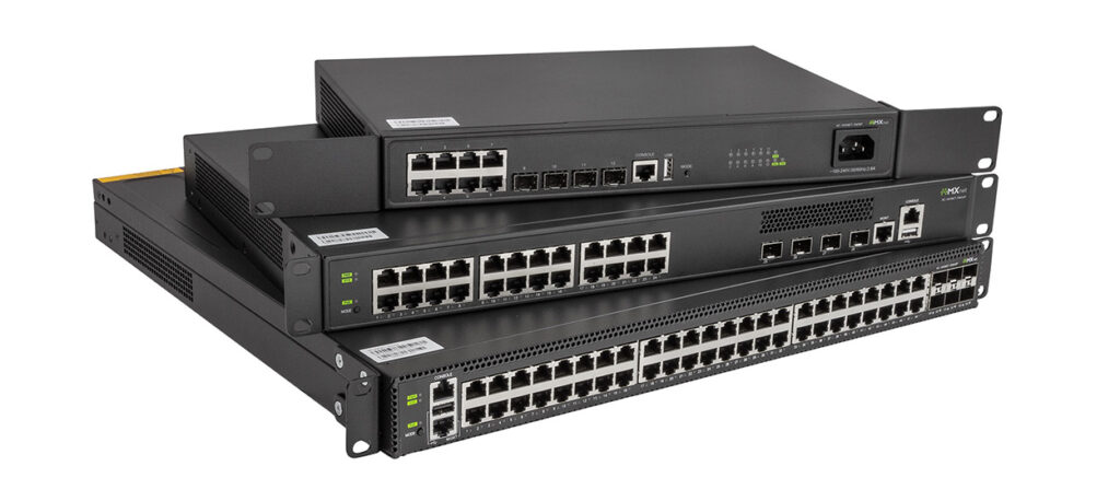 AVPro Edge launches new MXnet P-Series 1G Switches