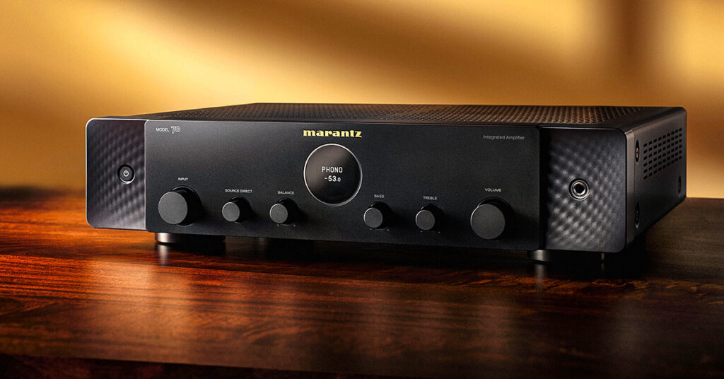 The Marantz MODEL 70 in black finish