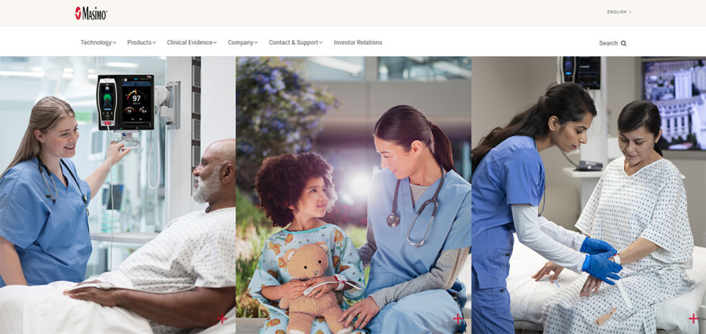 Masimo homepage. It wins against Apple in court